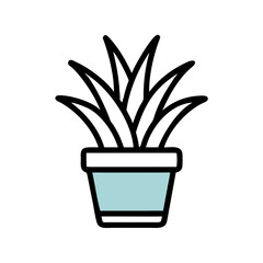 Minimalist light blue container on black background, simple form, and graphic design