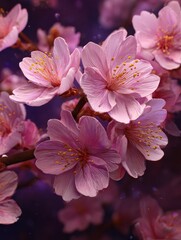 pink sakura blossoms