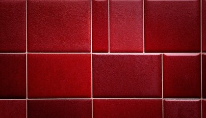 close up of dark red ceramic tile texture background