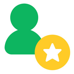 User Profile Icon with Star