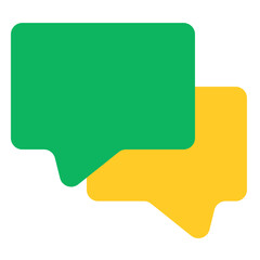 Overlapping Speech Bubbles Icon