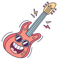 guitar player silhouette