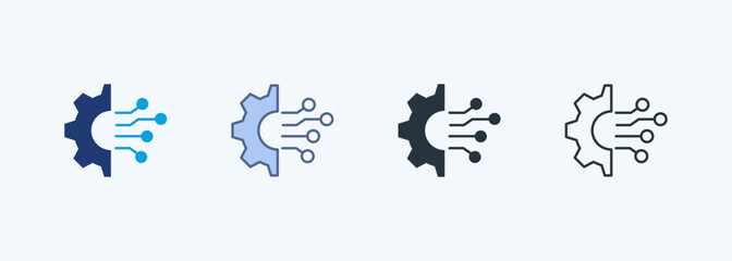 Data Integration Multiple Style Icon Collection
