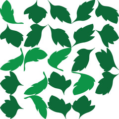 geometric floral green pattern background