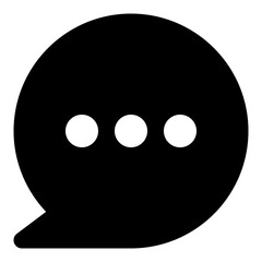 Fototapeta premium Circular Chat Bubble Icon