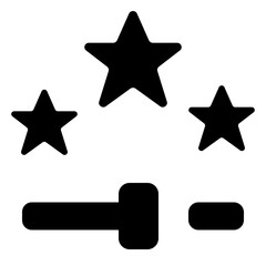 Obraz premium Four Stars E Commerce Rating Icon