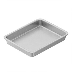 Silver Rectangular Metal Baking Pan
