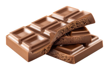 Indulging in delicious chocolate bars kitchen food bright isolated on transparent background
