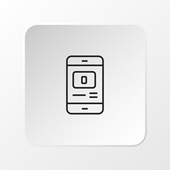 Online Exam Icon, Digital Test Sheet with Checkboxes