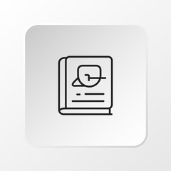 Time Management Icon, Study Schedule and Reading Vector