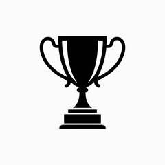 gold cup isolated on white