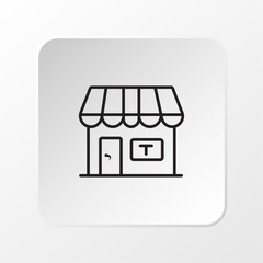 Digital library Icon, E-book Collection Shelf Flat Vector