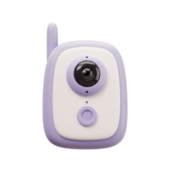 Purple and White Baby Monitor with Camera