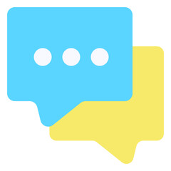 Overlapping Speech Bubbles Icon