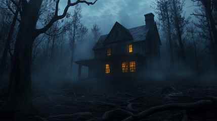 ハロウィンの夜のお化け屋敷/Haunted House on Halloween Night