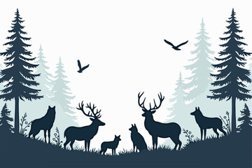 Modern City Skyline with Reflection – Minimalist Urban Landscape Vector