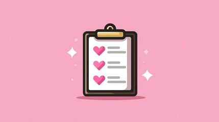 checklist infographic in pastel pink minimalist style