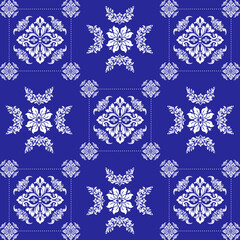 Thai-Inspired Textile Pattern ,Textile Pattern ,Geometric symmetry