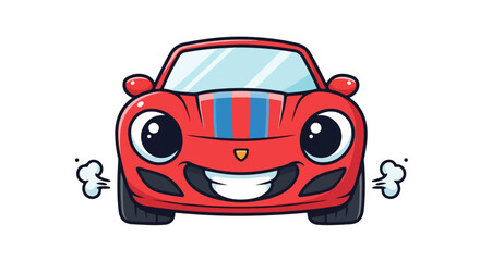 Charming Red Race Car VECTOR Playful Design for Children's Illustrations and Animated Content