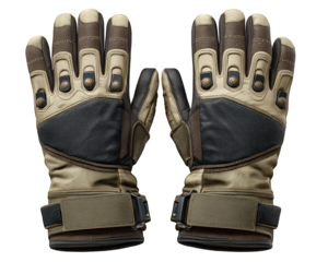 Outdoor glove winter glove ski glove protective glove insulated brown black beige durable adjustable strap cold weather rugged sports gear handwear unisex adult synthetic padded reinforced grip