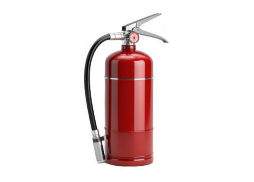 fire-extinguisher on a isolated transparent background	