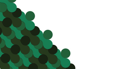 layered circles, overlapping green gradient pattern