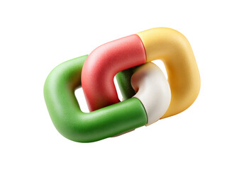 Simple Backlink Icon with Arrows Connecting Websites on Transparent Background