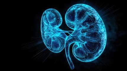 x ray image of human kidney