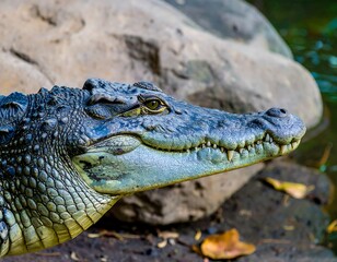 Close-up of a crocodile's head (3)