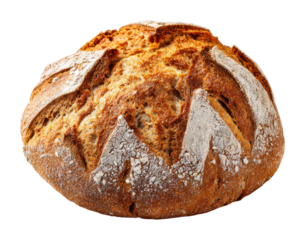 Baking fresh artisan bread at home kitchen food cozy isolated on transparent background