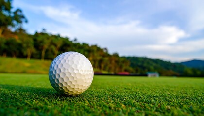 Fototapeta premium Golf ball on a green