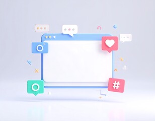 Minimalist social media interface