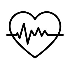 heart with heartbeat