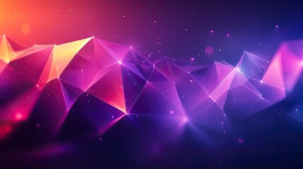Responsive web design background with low-poly gradient geometry and fluid lighting effects, featuring smart content zone for landing pages, product showcases and UI systems, lightweight abstract vect