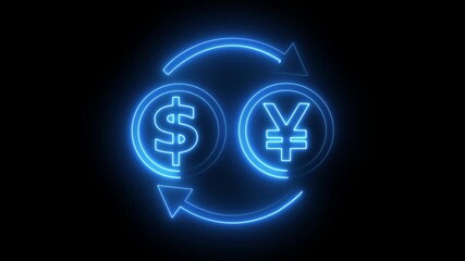 4K  coins and symbols of the Japanese Yen currency dollars Falling loop background. Green Screen animation. money, stock, digital currency, Bitcoin, blockchain, Stock Market, finance busines - Powered by Adobe