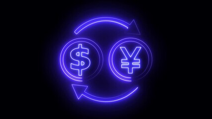 4K  coins and symbols of the Japanese Yen currency dollars Falling loop background. Green Screen animation. money, stock, digital currency, Bitcoin, blockchain, Stock Market, finance busines - Powered by Adobe