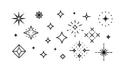 Fototapeta premium Star Burst Sparkle Vector Graphics