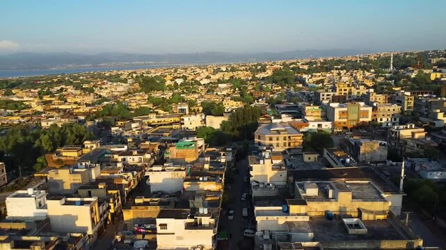 aerial view of mirpur ajk 