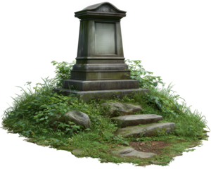 Overgrown grave forgotten memory mossy stone weathered monument green foliage peaceful nature reclaiming solitude old cemetery tranquil