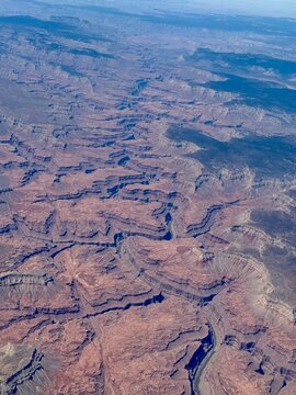 Aerial view of Arizona's Grand Canyon. 