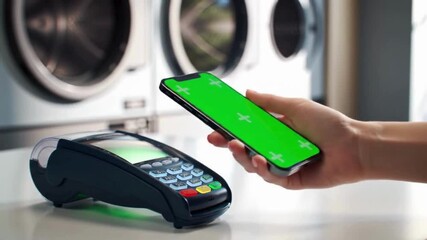 Contactless Payment at Laundromat via Smartphone - Powered by Adobe