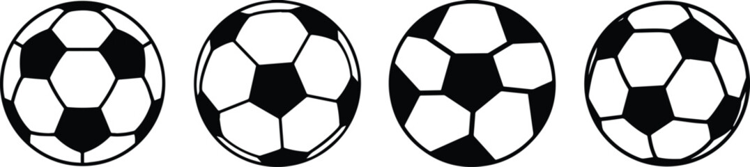 ball icon, football icon, sports , simple minimalist design, black and white, vector illustration