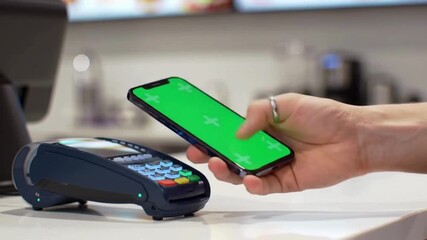 Contactless Payment Mobile Phone Transaction Video - Powered by Adobe
