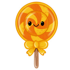 Cute watercolor Candy Corn.