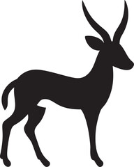 Fototapeta premium Silhouette of Deer in Forest