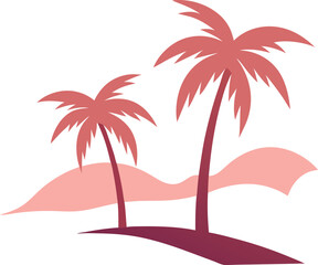 Blush Beach Palms No Text