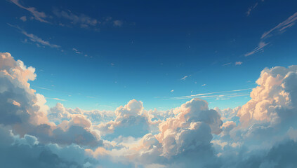 watercolor sky and clouds