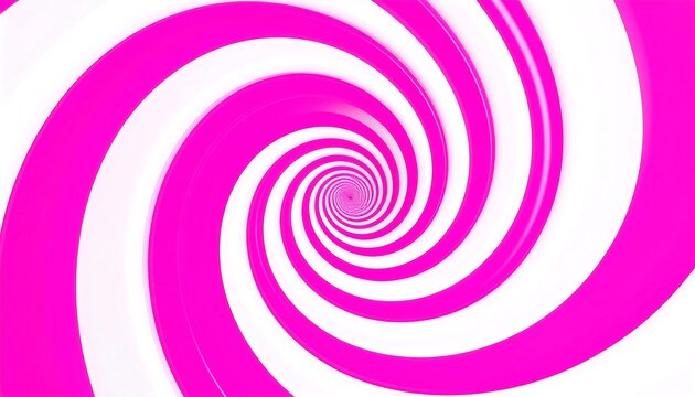 Mesmerizing pink and white vortex illusion background with hypnotic spiral effect
