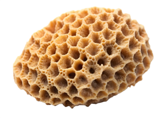 Close up of a coral isolated on transparent background