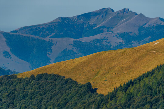 Mountain landscape around Lake Como, Lombardy, Italy